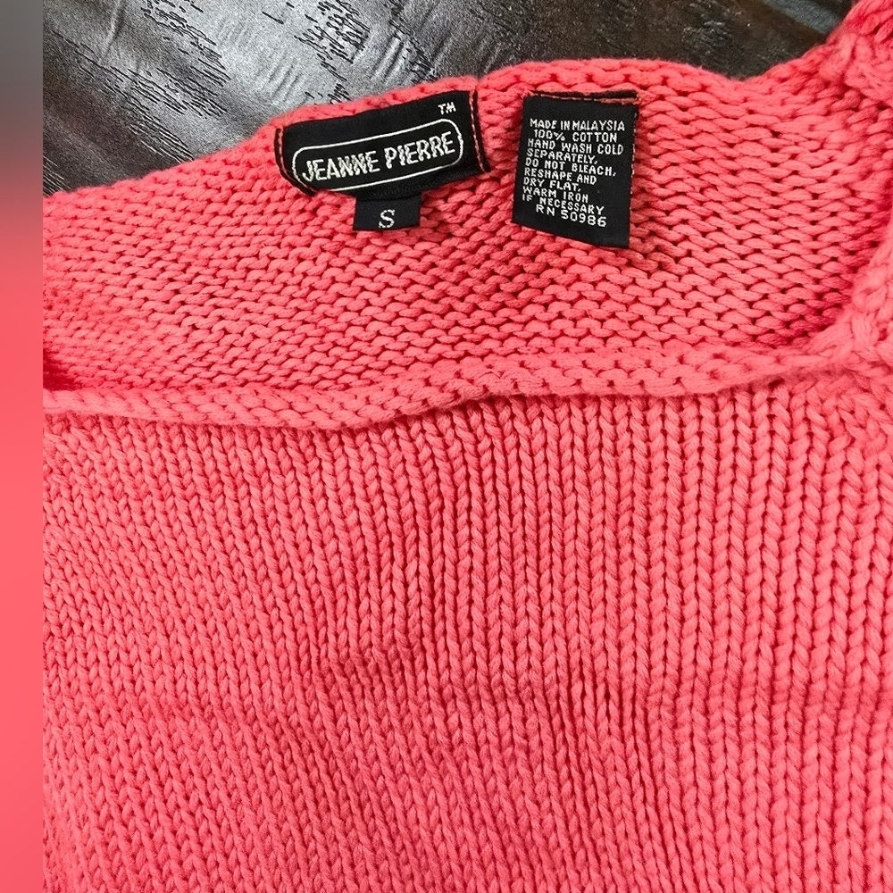 JEANNE PIERRE Women's Pink Sweater - Picture 6 of 9